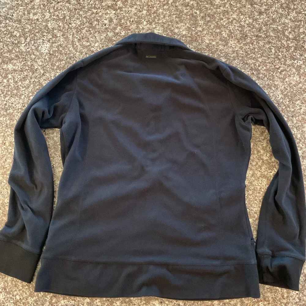 Columbia Lightweight Fleece Jacket full zip size large Black